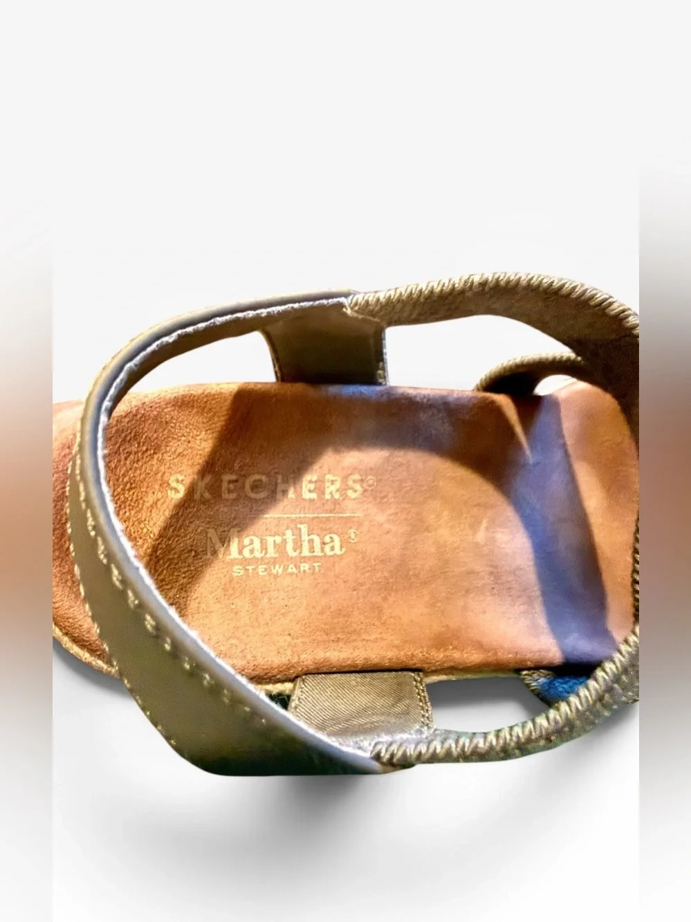 Skechers Martha Stewart Arch Fit Beverlee -Brentwood Wedged Heel Sandals